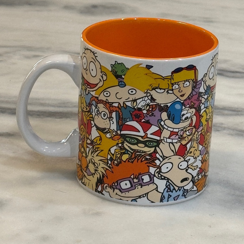 NEW Nickelodeon Mug Nicktoons Rugrats Rocket Power Hey Arnold Coffee Mug 20oz